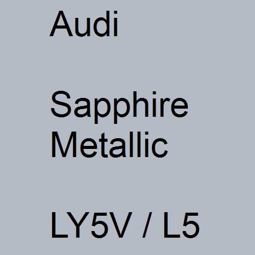 Audi, Sapphire Metallic, LY5V / L5.